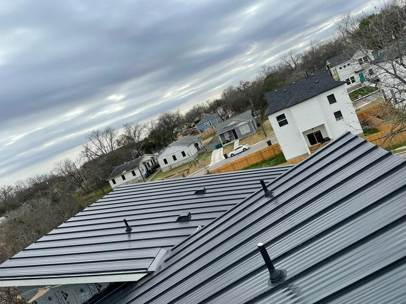 Standing seam metal roof panels with vents for Skylight Repair in West Monroe